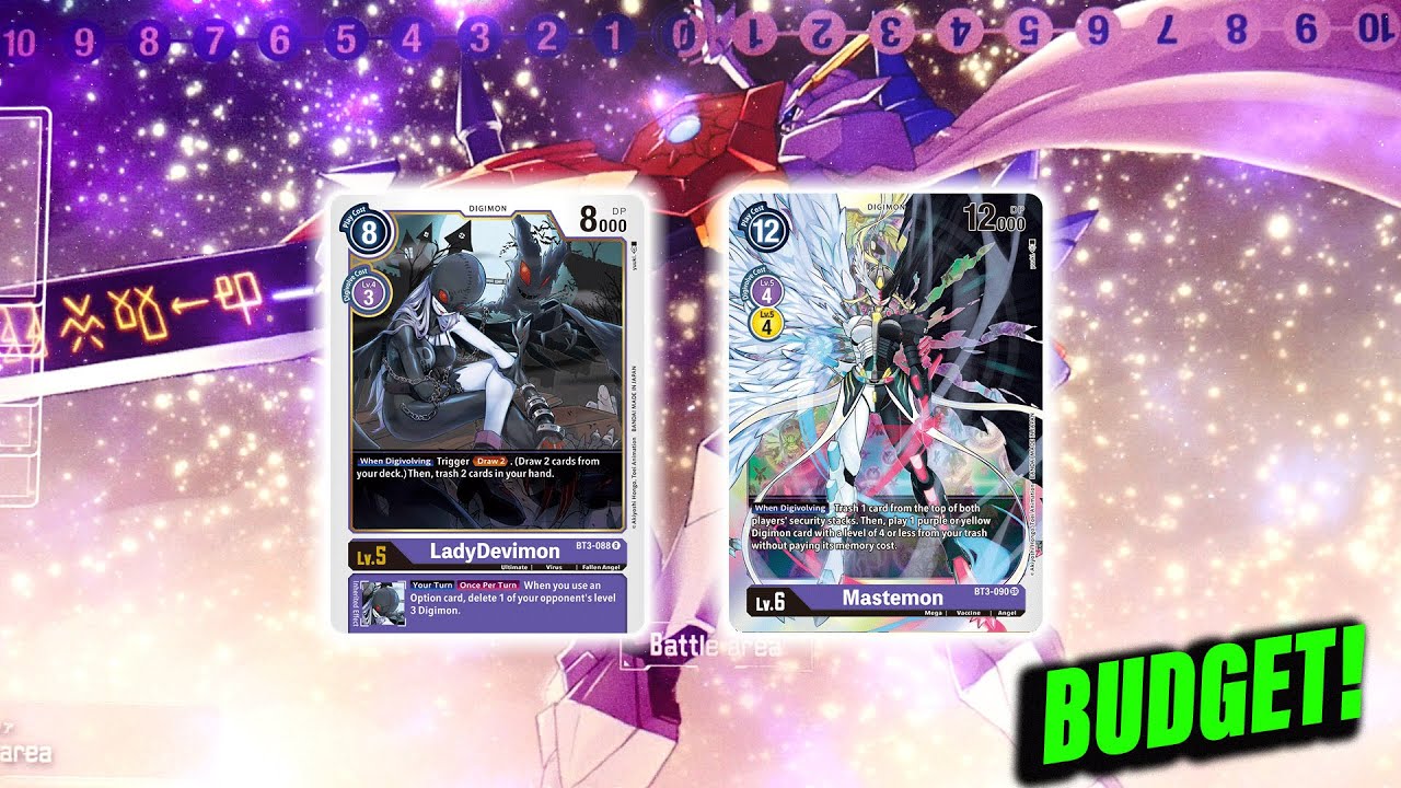Digimon TCG BUDGET PURPLE Mastemon Deck Profile! Set 1.5 Format - Digimon Trading Card Game (2021)