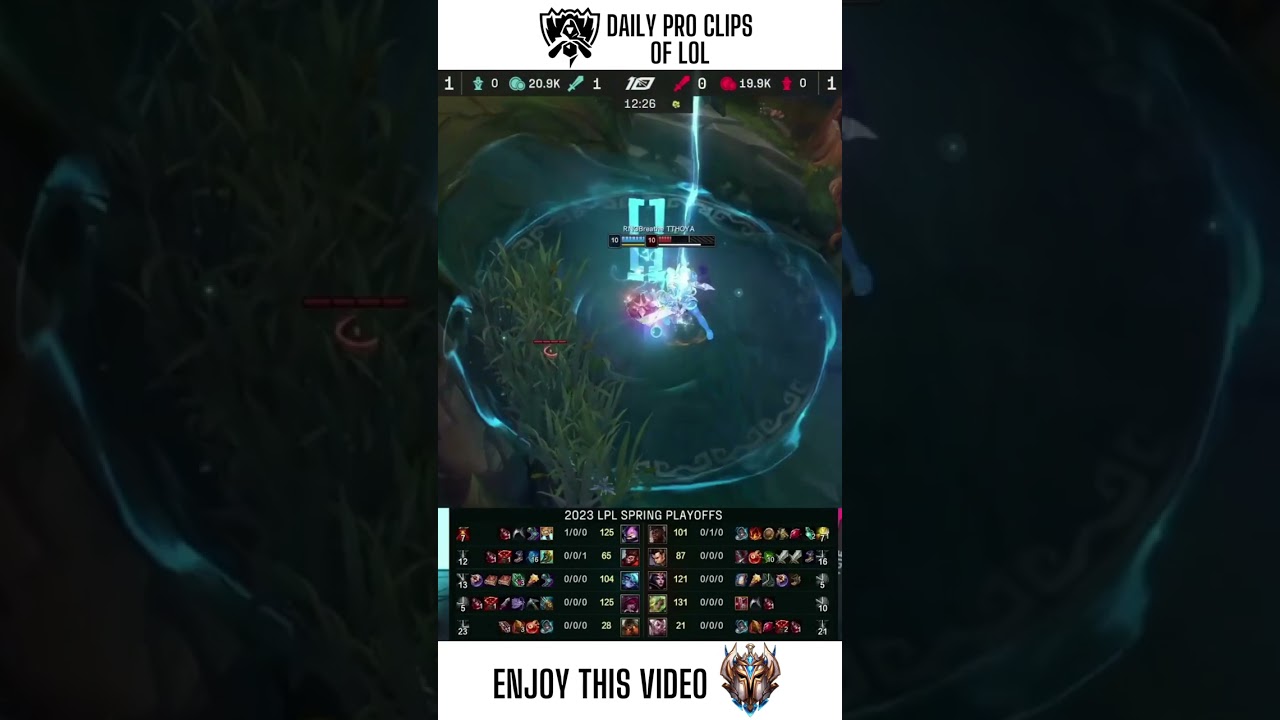 RNG Breathe with Kennen Pulled off a Clutch and kill TT Hoya with Minimal HP! #shorts