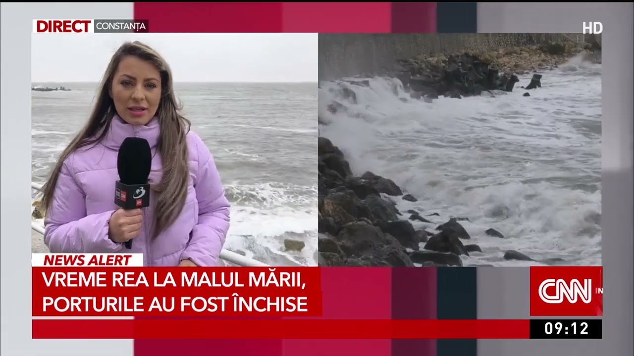 Vreme rea la malul mării. Porturile au fost închise