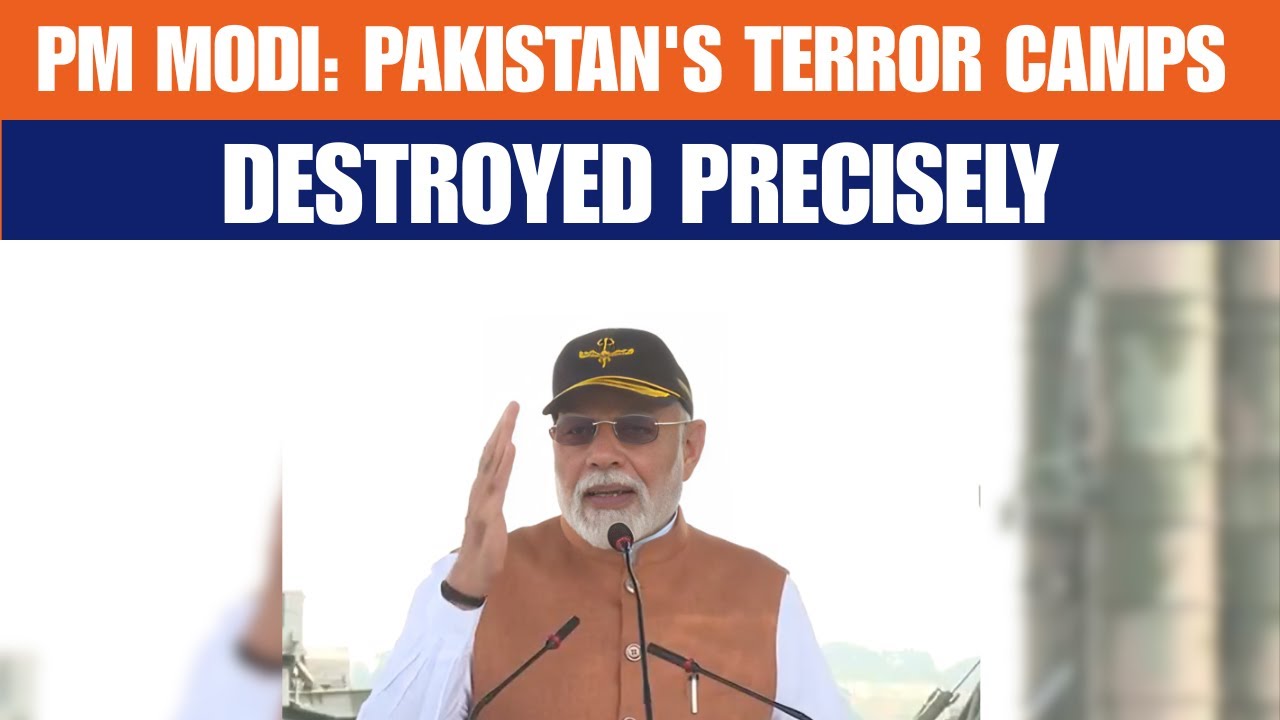 PM Modi at Adampur: Pakistan&rsquo;s Terror Camps & Designs Destroyed with Precision | News9