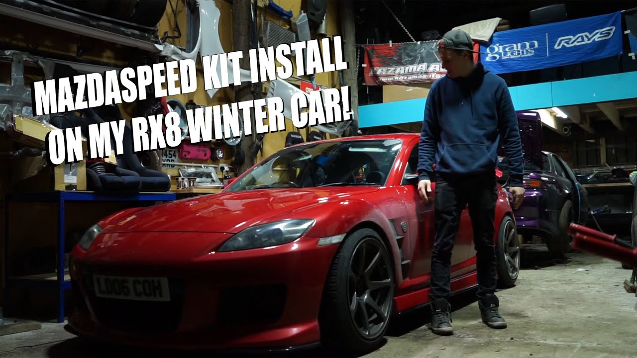 Installing a *RARE* MAZDASPEED kit to my RX8 Winter Car!