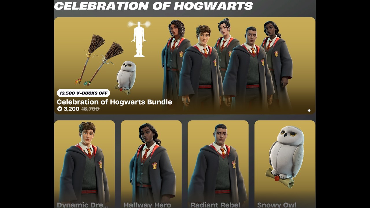 Fortnite Item Shop (17th February 2026) Return of the Hogwarts Bundles #fortniteitemshopdaily