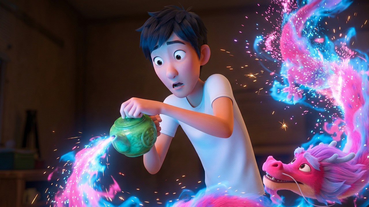 He Found A Magic Teapot And A Dragon Popped Out || Wish Dragon 2021 Recap