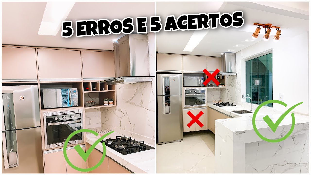 5 ERROS E 5 ACERTOS DA NOSSA COZINHA PLANEJADA