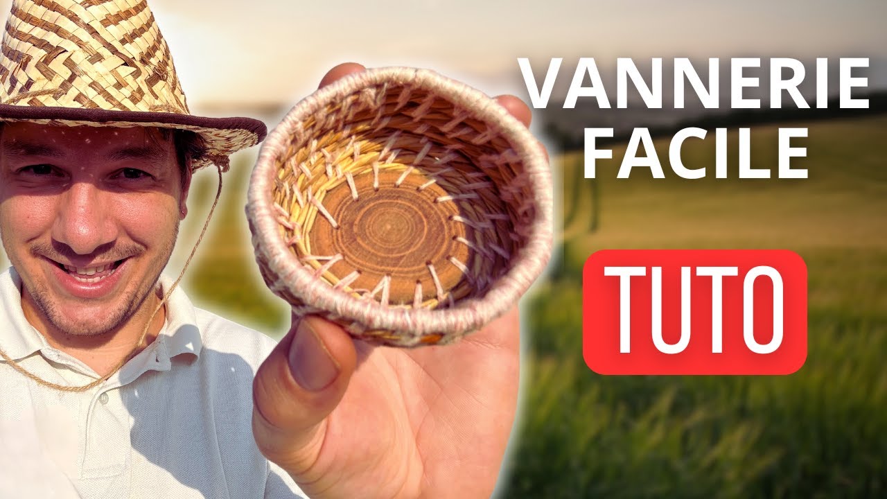Comment faire de la vannerie spiralée avec du jonc |  Vannerie sauvage #6 | Tuto débutant