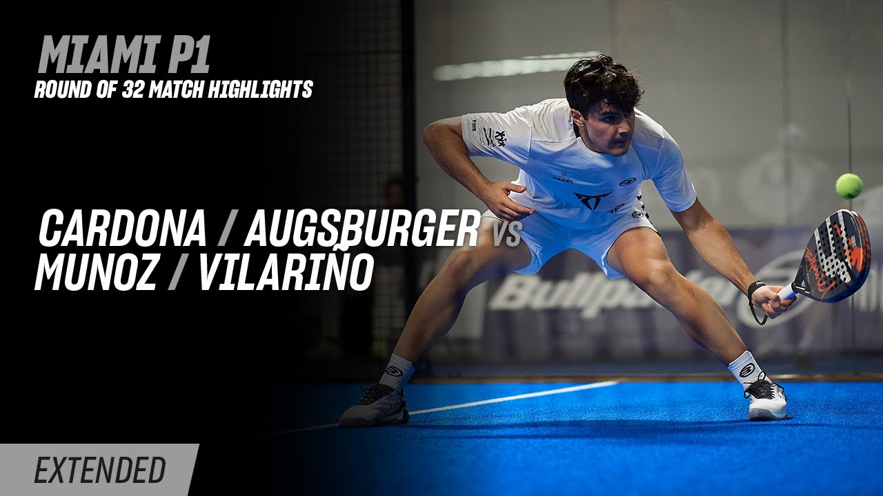 Miami Premier Padel P1 🇺🇸🎾 Cardona / Augsburger vs. Munoz / Vilariño (R32 Highlight)