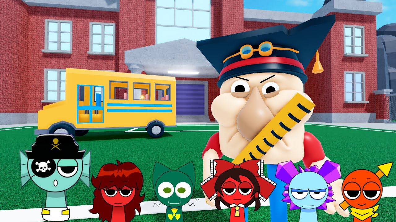 Sprunki Baby Anne Oc Played Epic School Escape Obby in ROBLOX | Incredibox Sprunki