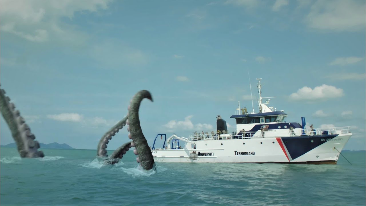 变异大章鱼攻击轮船，小章鱼乘机逃脱！【大章魚 Big Octopus】|驚悚 災難 |【電影派對】