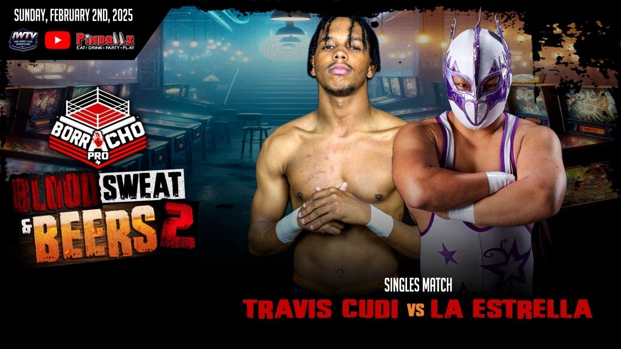 Travis Cudi vs La Estrella (FULL MATCH) - Borracho Pro: Blood, Sweat and Beers 2!