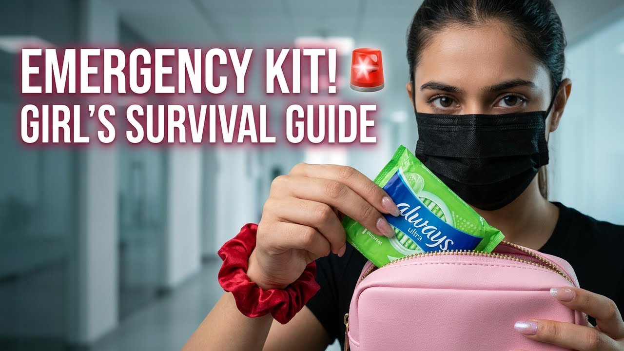 Emergency Kit For Girls 🚨 | Must haves in girl's bag 👜