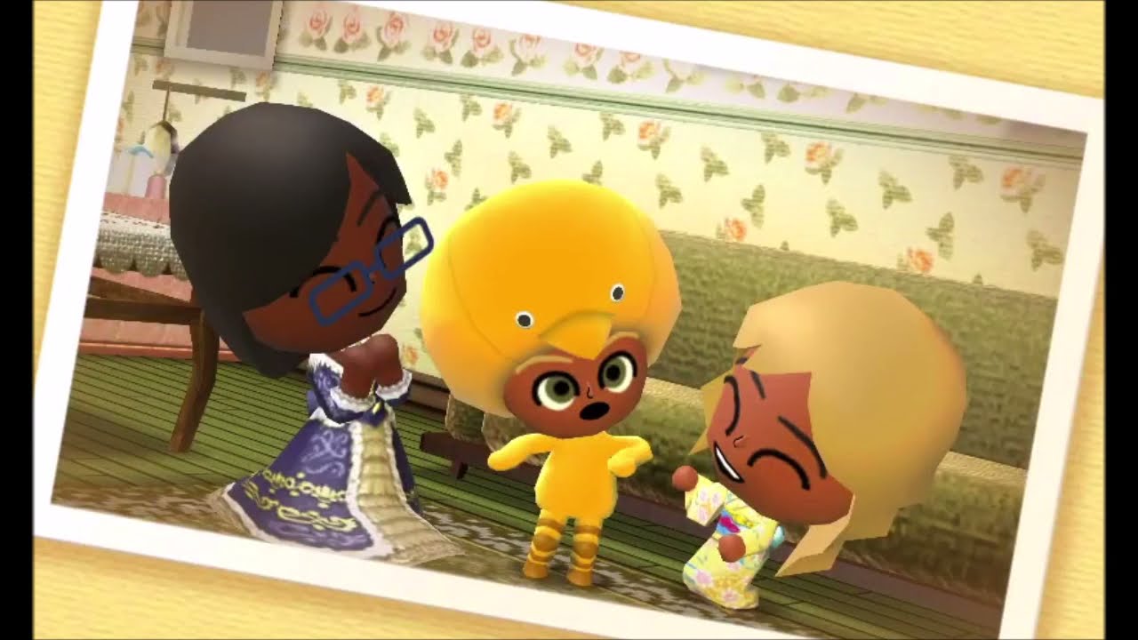 Tomodachi life credits feat  Four, x, and their child
