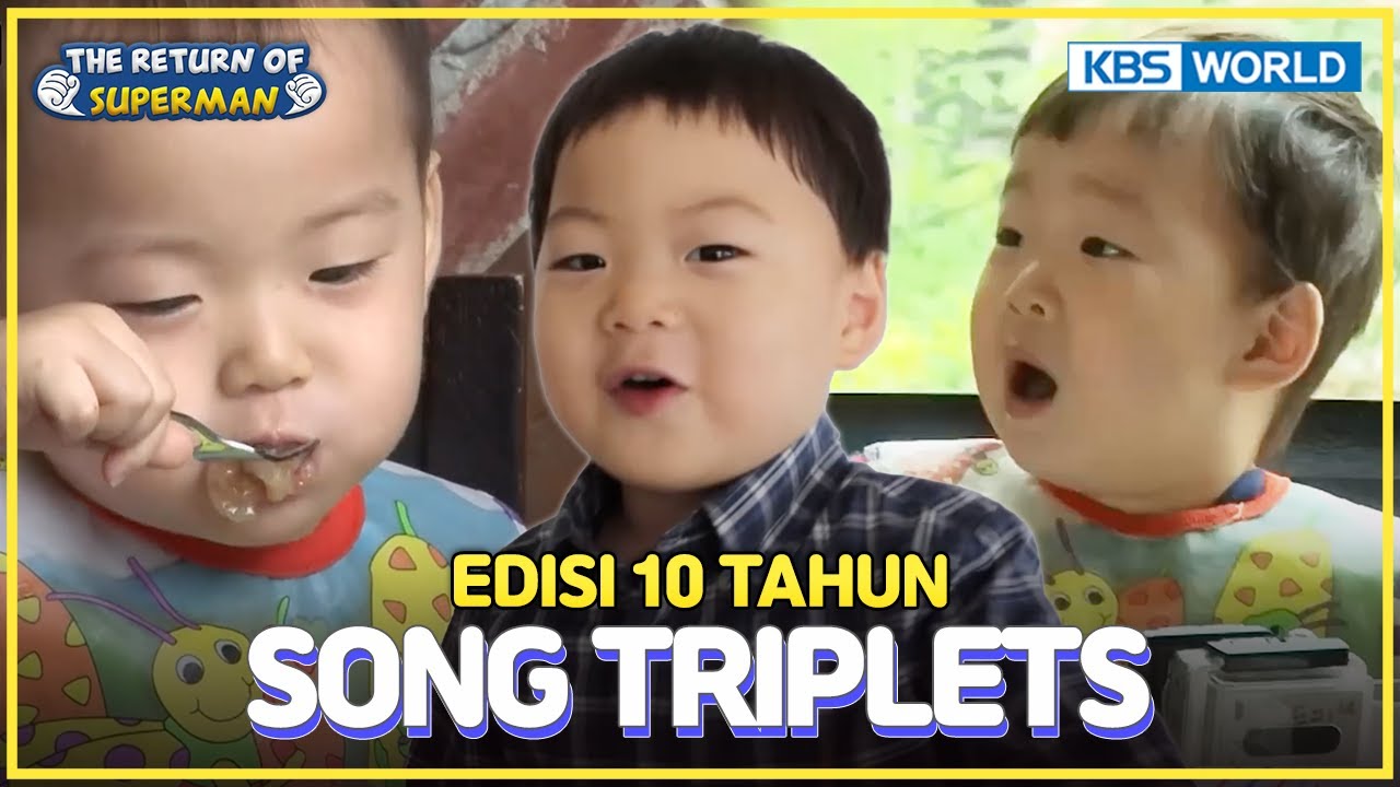 [IND/ENG] Superman BEST🏆 | Edisi 10 Tahunan Song Triplets Daehan, Minguk, Manse 👶🏻👶🏻👶🏻