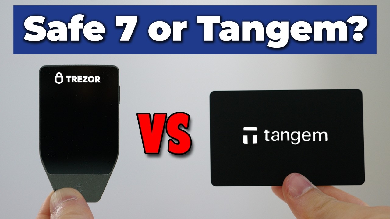 Tangem vs Trezor Safe 7 &mdash; Which Hardware Wallet Should You Buy?