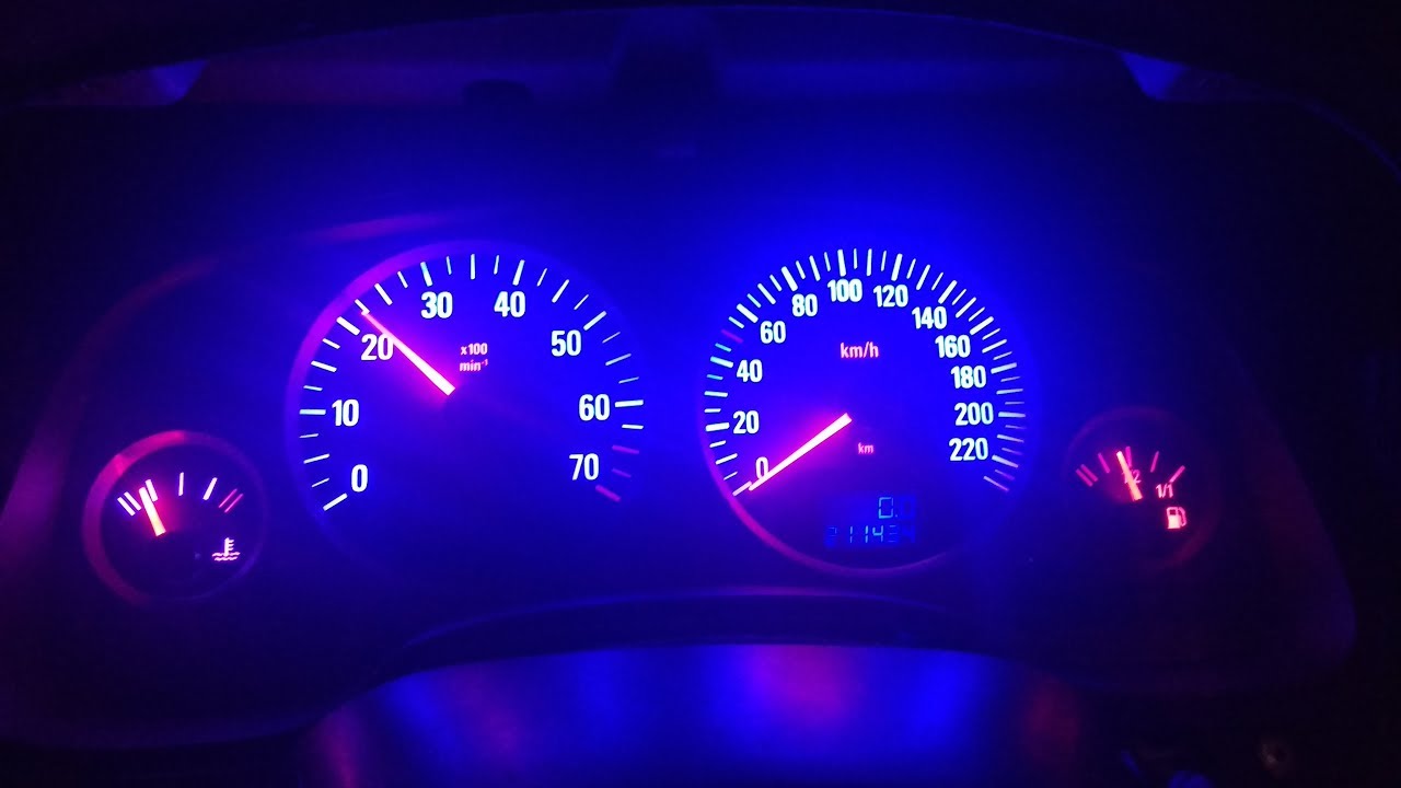 Personalização painel do Astra (Com ponteiros iluminados)