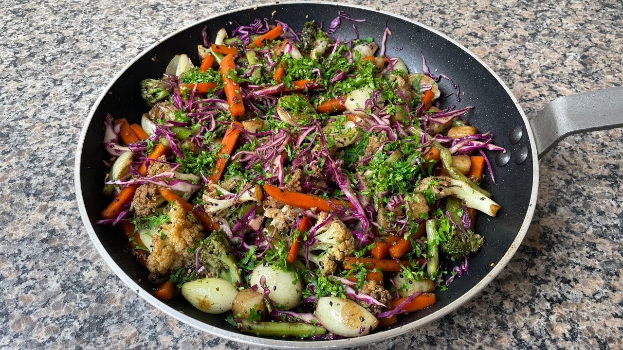Legumes Salteados no Shoyu | Delícias da Eleni