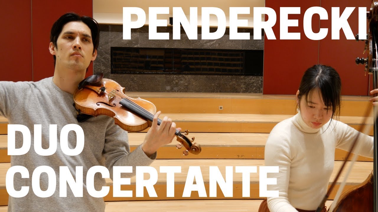 Penderecki Duo Concertante for Violin and Double Bass, DUO A DUE