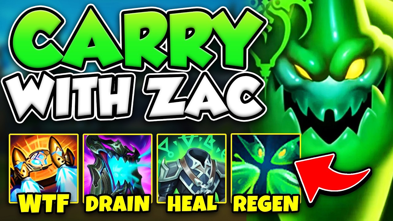 YOU'RE PLAYING ZAC JUNGLE WRONG! THIS IS THE TRUE CARRY BUILD!
