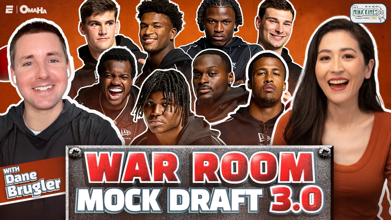 Пробный драфт War Room 3.0 с Дейном Бруглером | Шоу Мины Кимес с участием Ленни