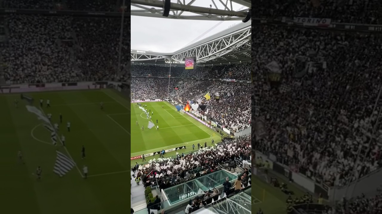 Unbelievable atmosphere at the Stadium 🗣️🤍🖤