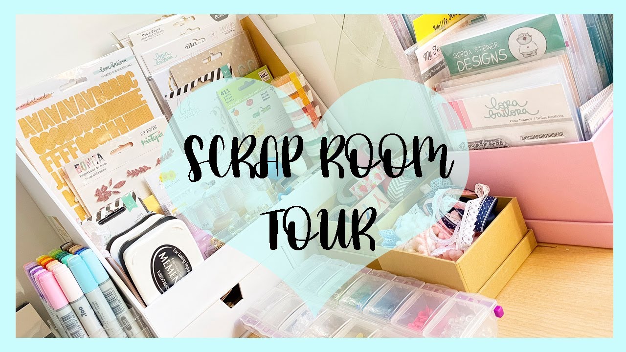 Scraproom tour 2020. Mi habitación de SCRAP temporal 😍