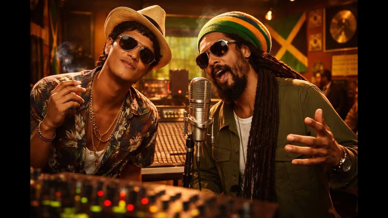 Damian Marley ft. Bruno Mars -- The Mountains Will Move (Reggae Lyrical Video)