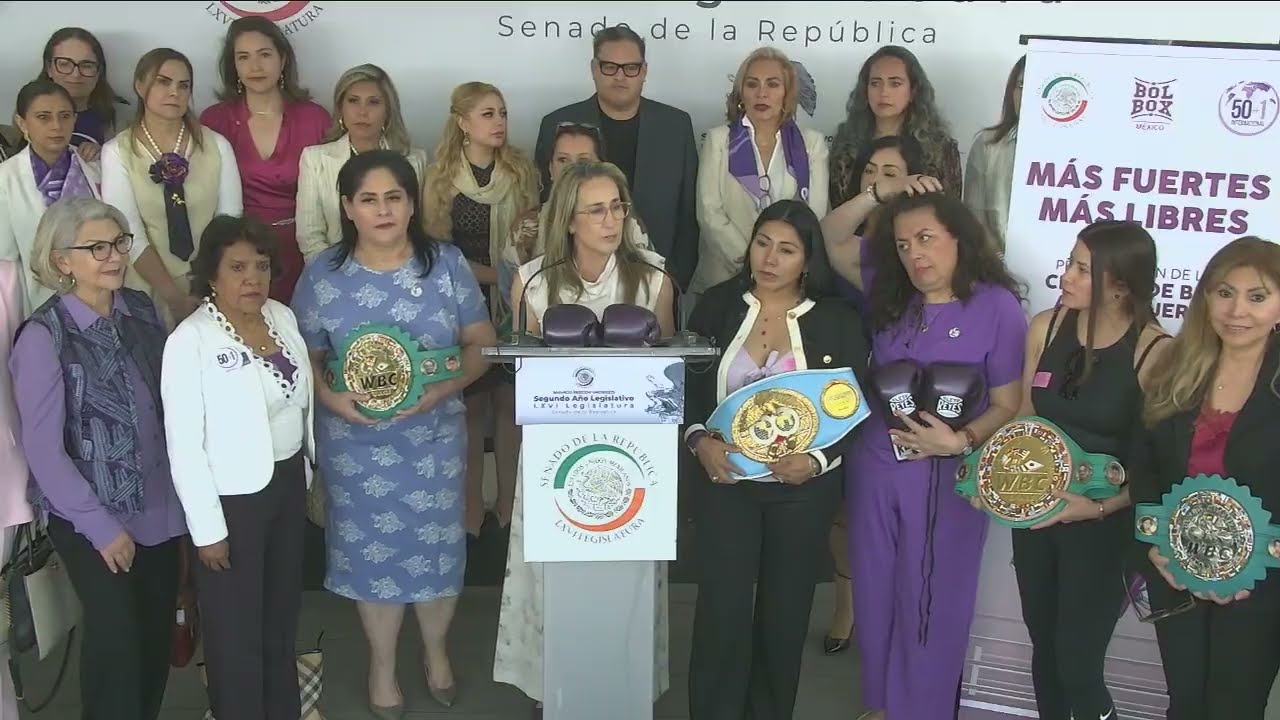 Conferencia de prensa de la senadora Virginia Magaña Fonseca, del Grupo Parlamentario del PVEM