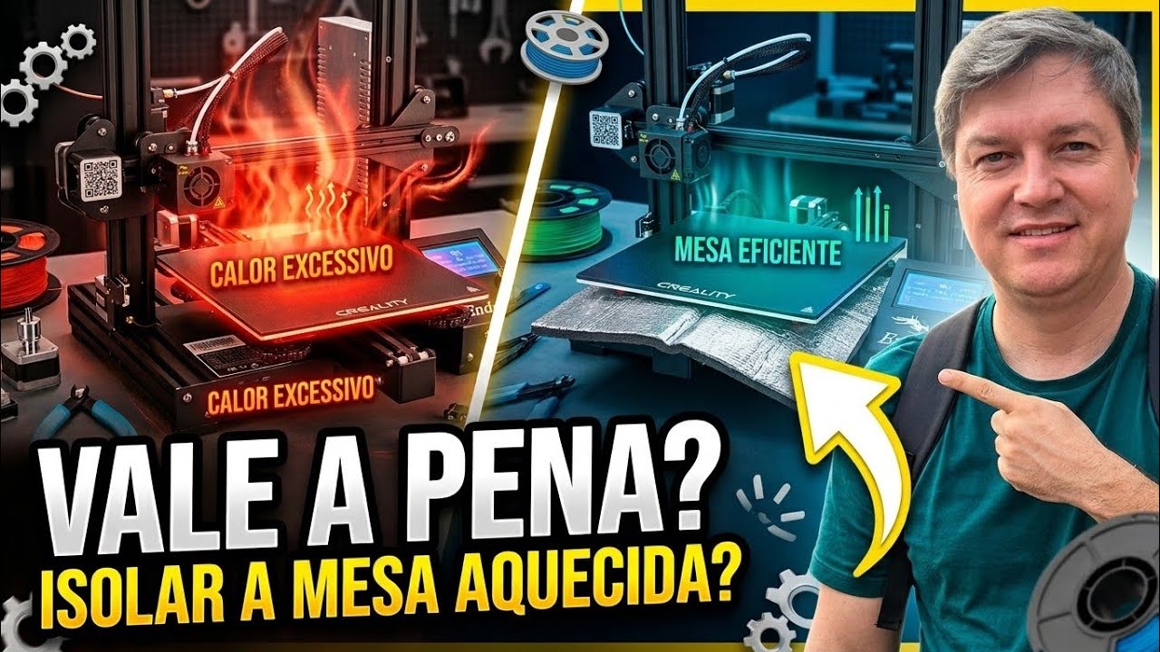 Impressora 3D – Isolante Térmico Sob a Mesa Aquecida Vale a Pena?