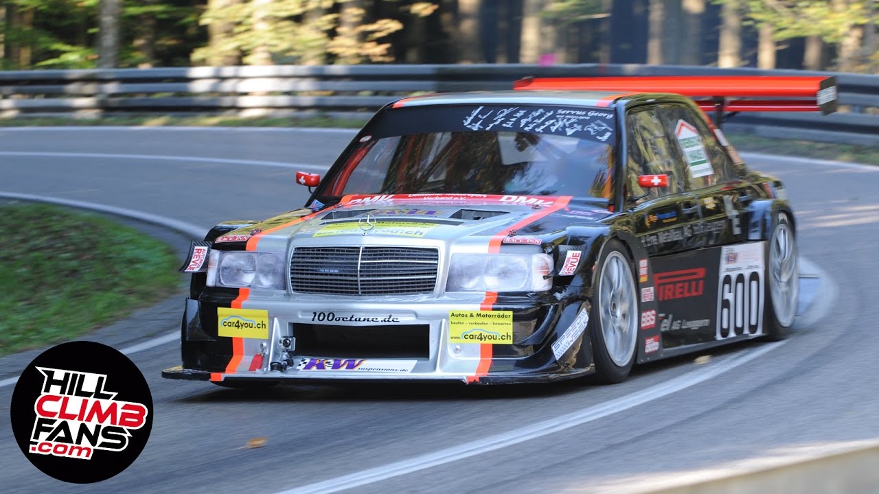 9.900rpm Mercedes 190 RM1 Judd V8 - Reto Meisel | Hill Climb Mickhausen 2011 +Onboard