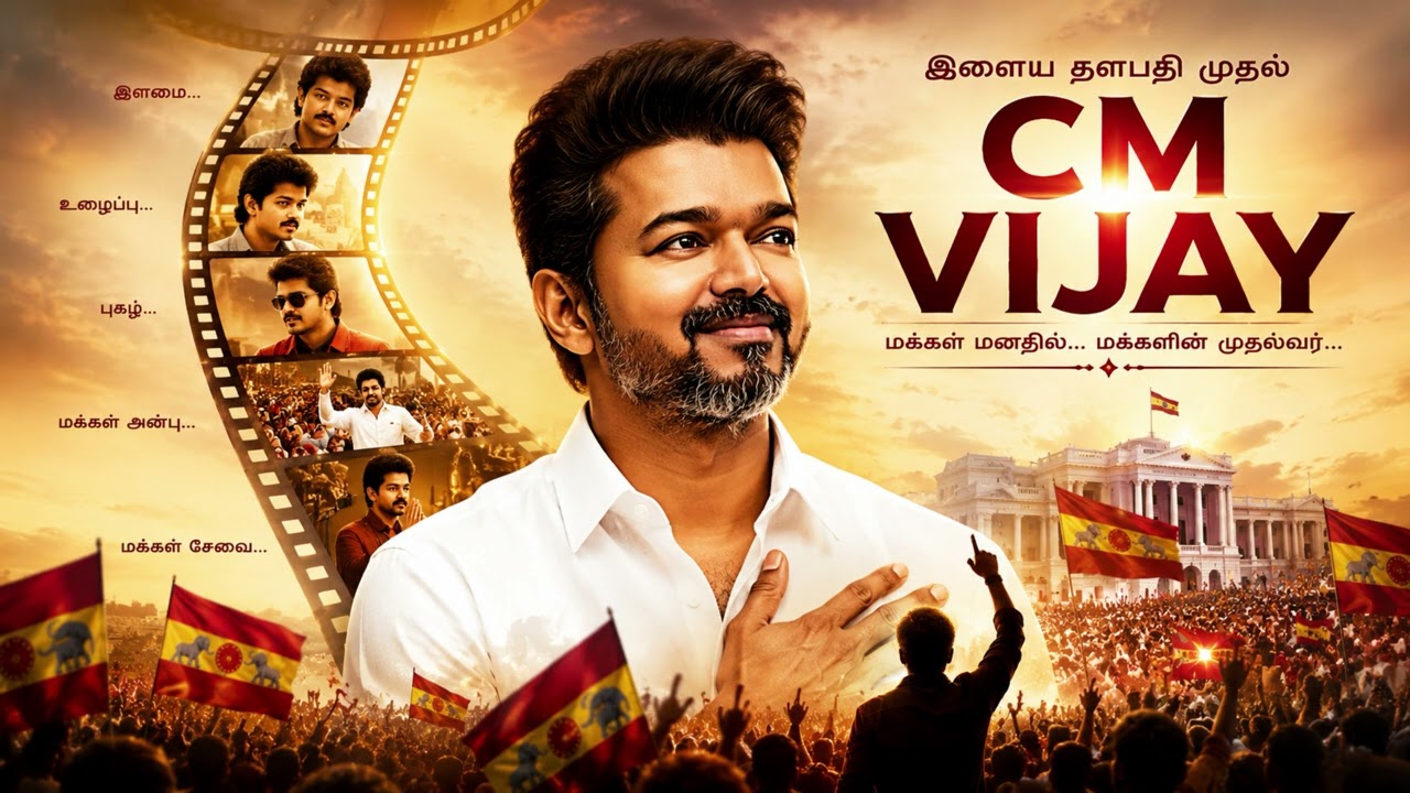 🔥 CM VIJAY Anthem | Ilaiya Thalapathy to People's Leader | Tamil Fan-Made Song | 4K