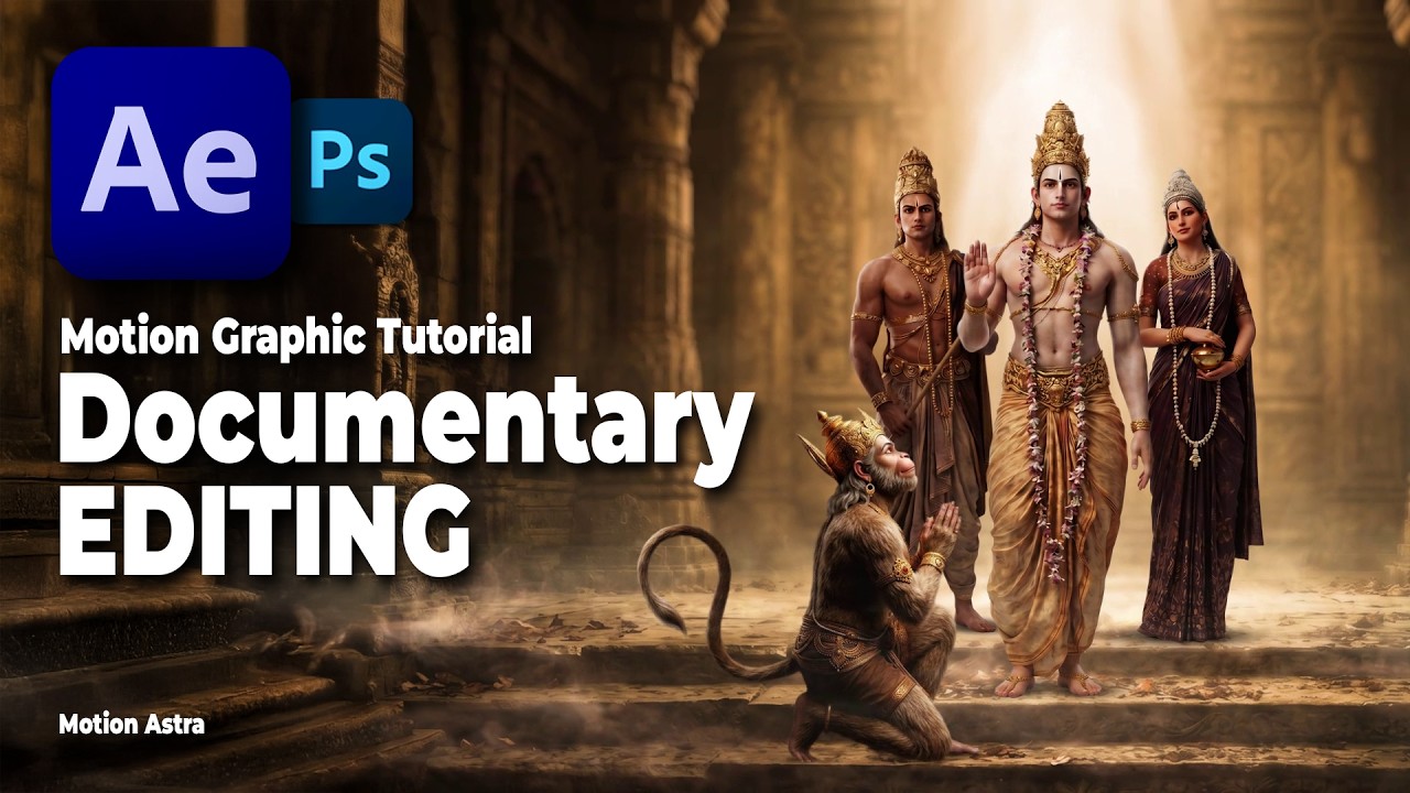 Create Cinematic Motion Graphics From a Single Image | After Effects Tutorial in Hindi