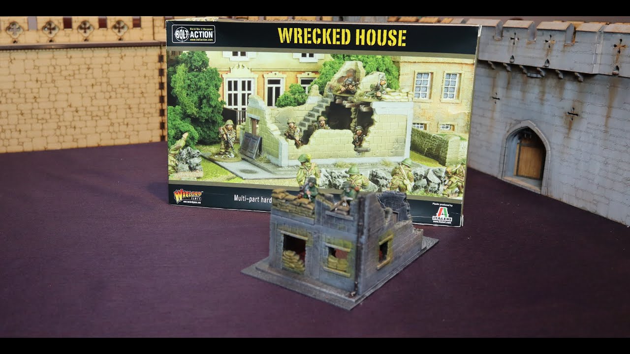 Wrecked House from Warlord Games (28mm 1/56 or 1/72?) for Bolt Action etc