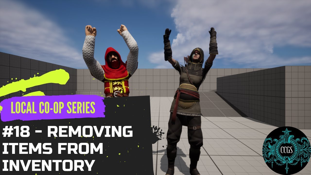 Unreal Engine 5 Split Screen Survival Series #18 - Removing Items From Inventory #unrealengine #ue5