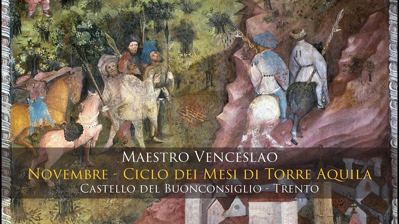Maestro Venceslao - Novembre nel Ciclo dei Mesi di Torre Aquila - Trento