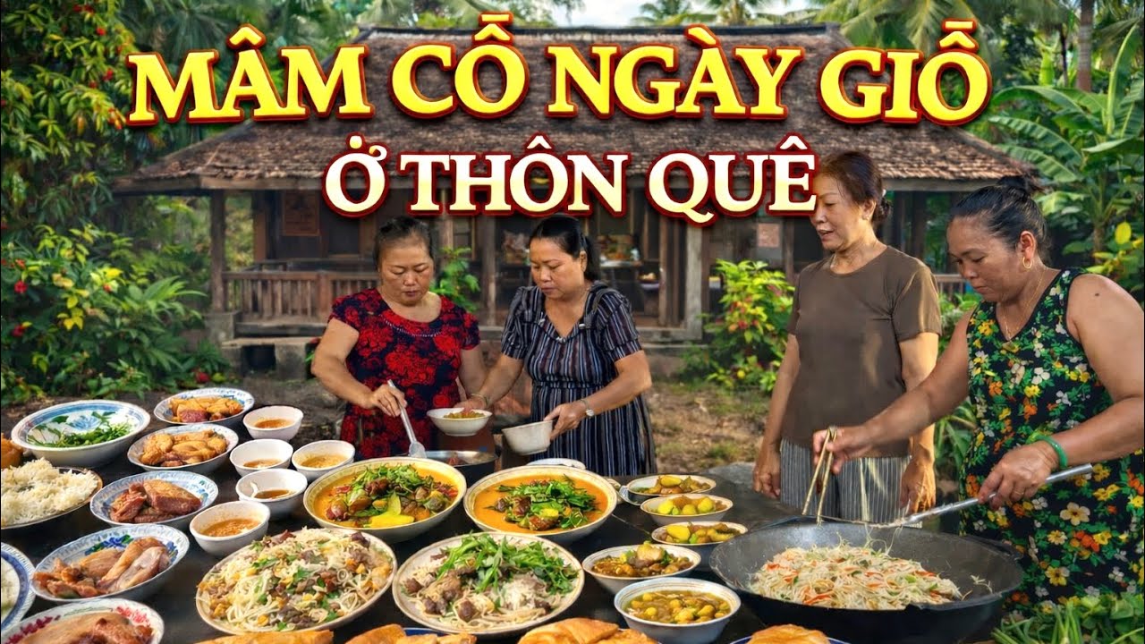 Cuộc sống thôn quê giản dị-Vlog 4-Đám Giỗ Quê Miền Tây Có Gì Mà Vui Tới Vậy?