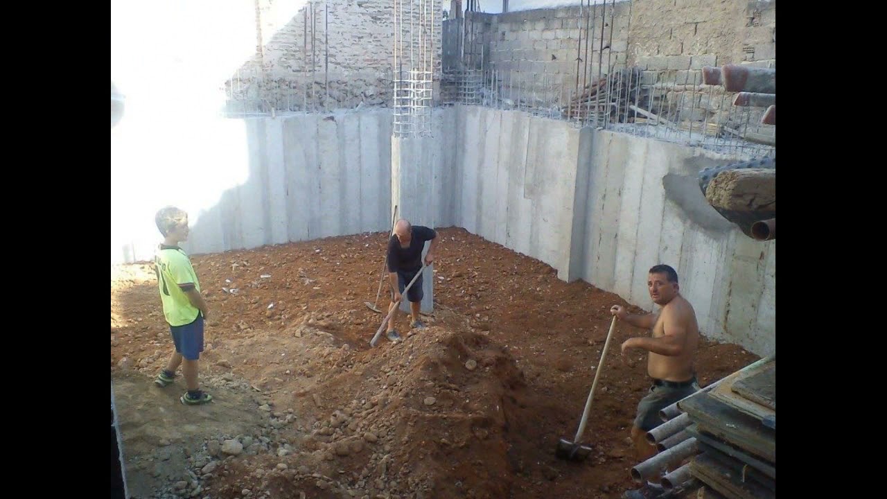 Εργασίες Θεμελίωσης Τριόροφου Κτιρίου Με Υπόγειο