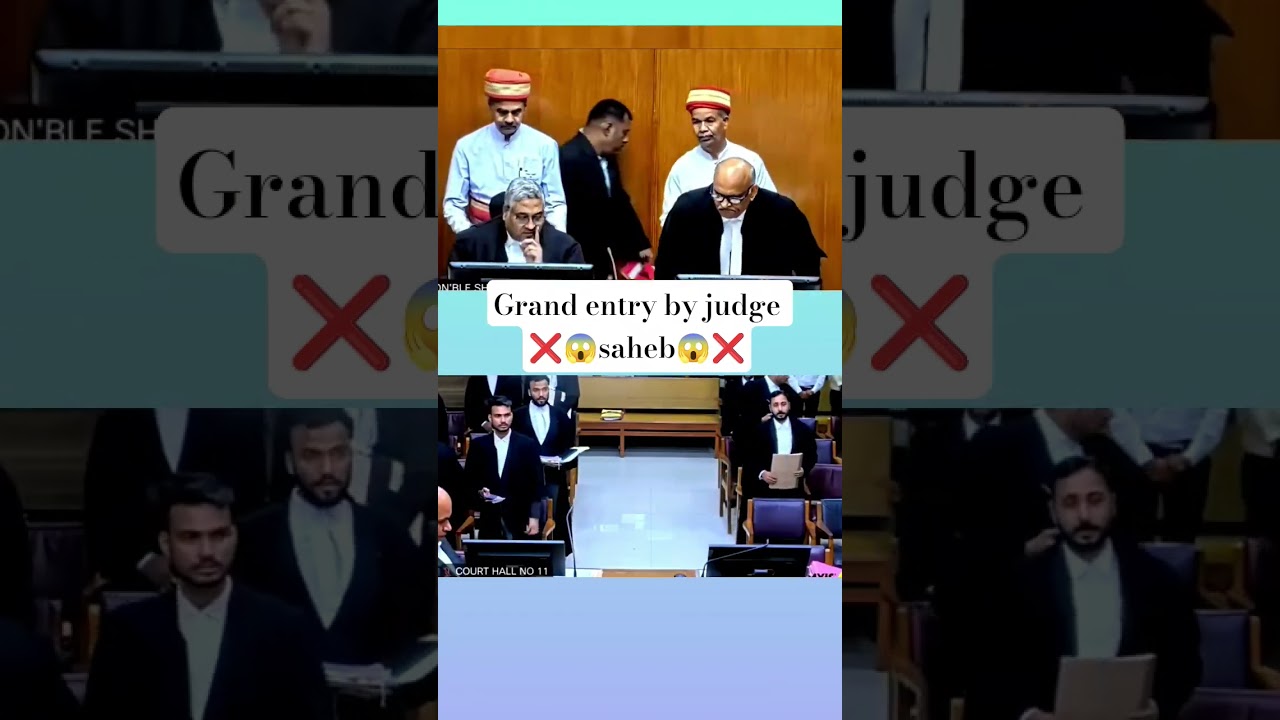 ❌😱Grand entry of judges High court mp😱❌