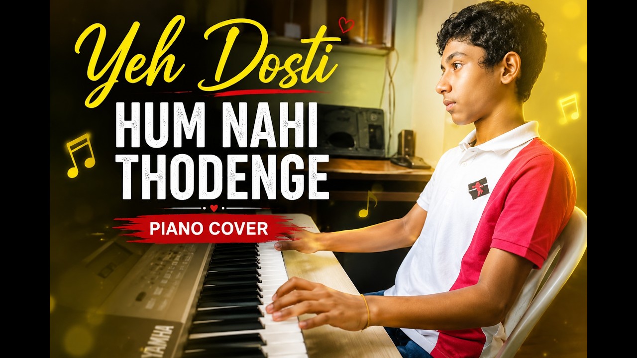 Yeh Dosti Hum Nahi Thodenge played on  Keyboard By Stallone ( Bahrain)
