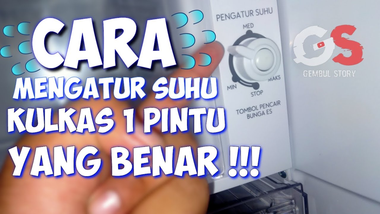CARA MENGATUR SUHU KULKAS SHARP YANG BAIK DAN BENAR - Gembul story