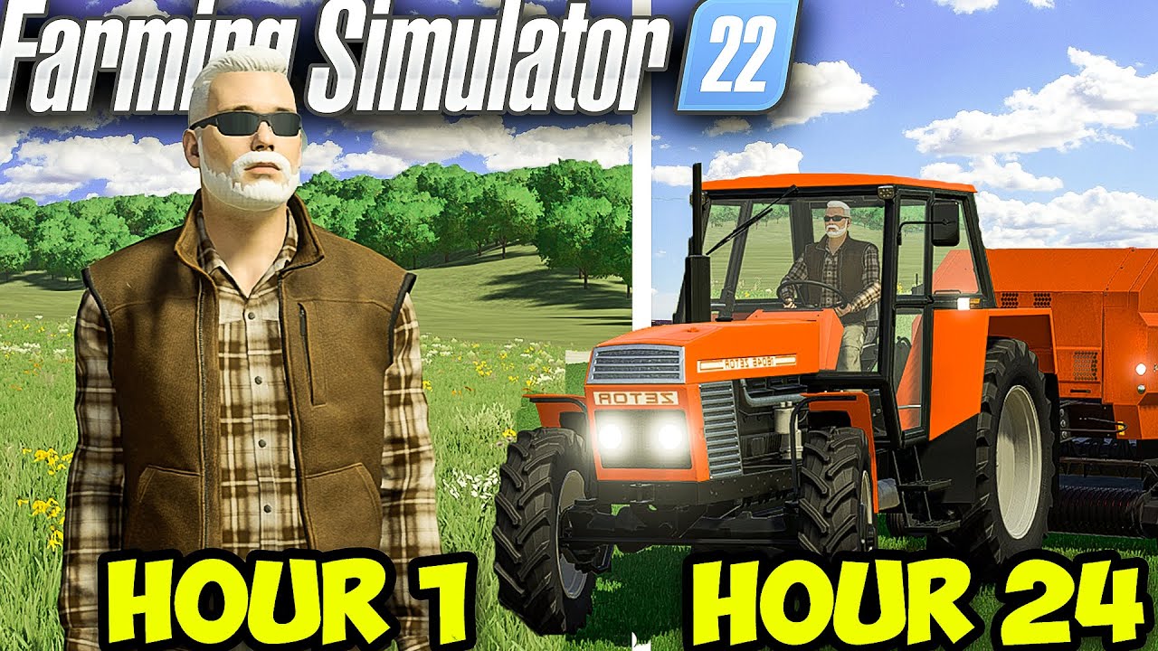 MEGA Challenge from $0 on FLAT MAP🚜Farming Simulator 2022 timelapse