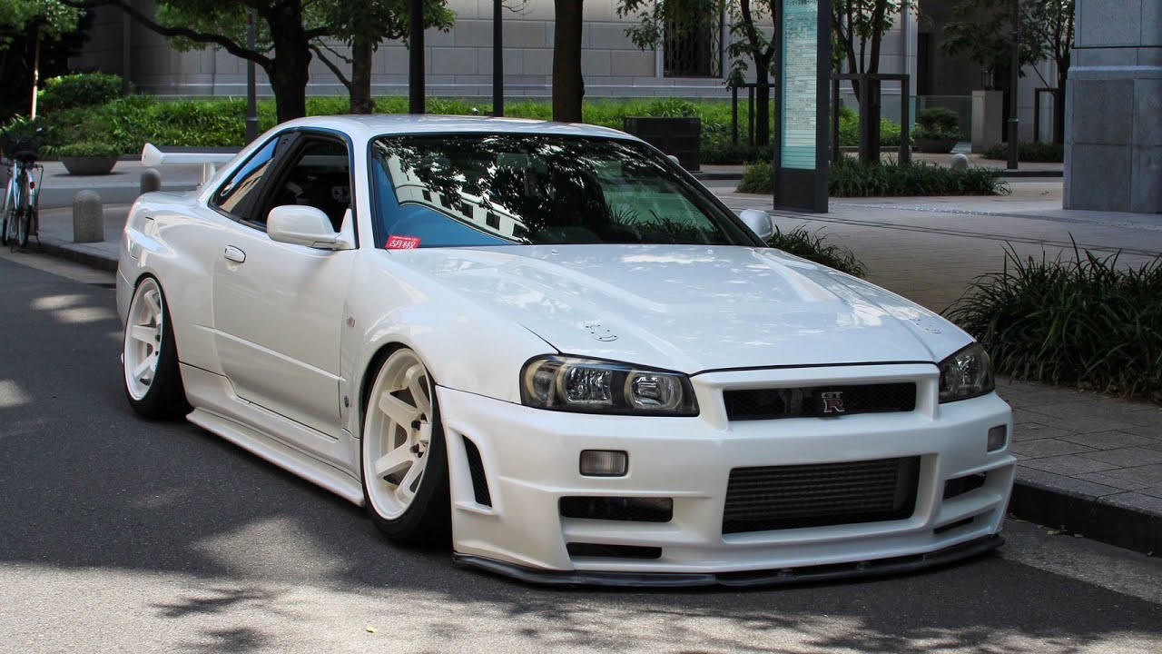 嘘だろGT-Rなの！？www 21歳フルローンで買った車高が低すぎるR34 GT-R Vspec！550馬力2.7Lフルチューンエンジン+R33N1タービン！