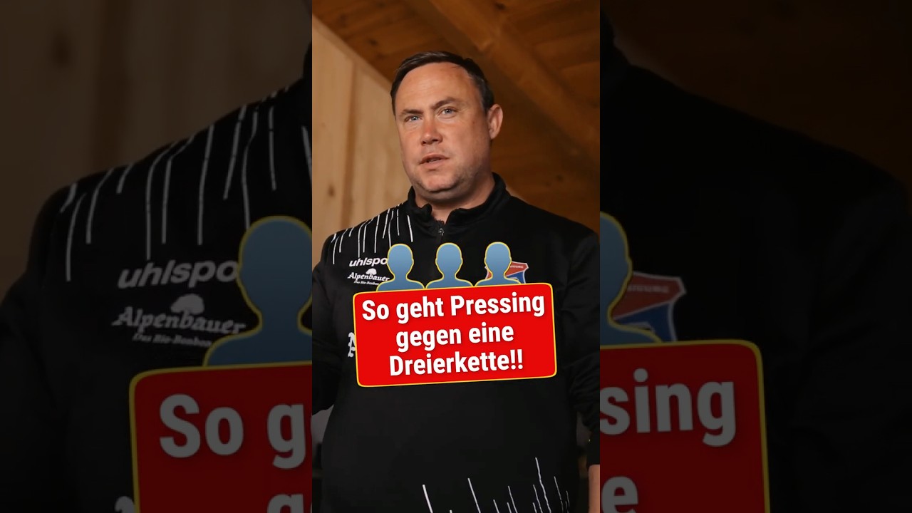 Passschatten clever genutzt &ndash; Angriffspressing in Aktion #pressingtipps #trainerwissen