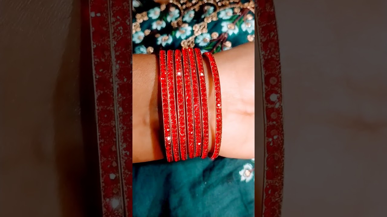 Stone work Metal bangles ❤️