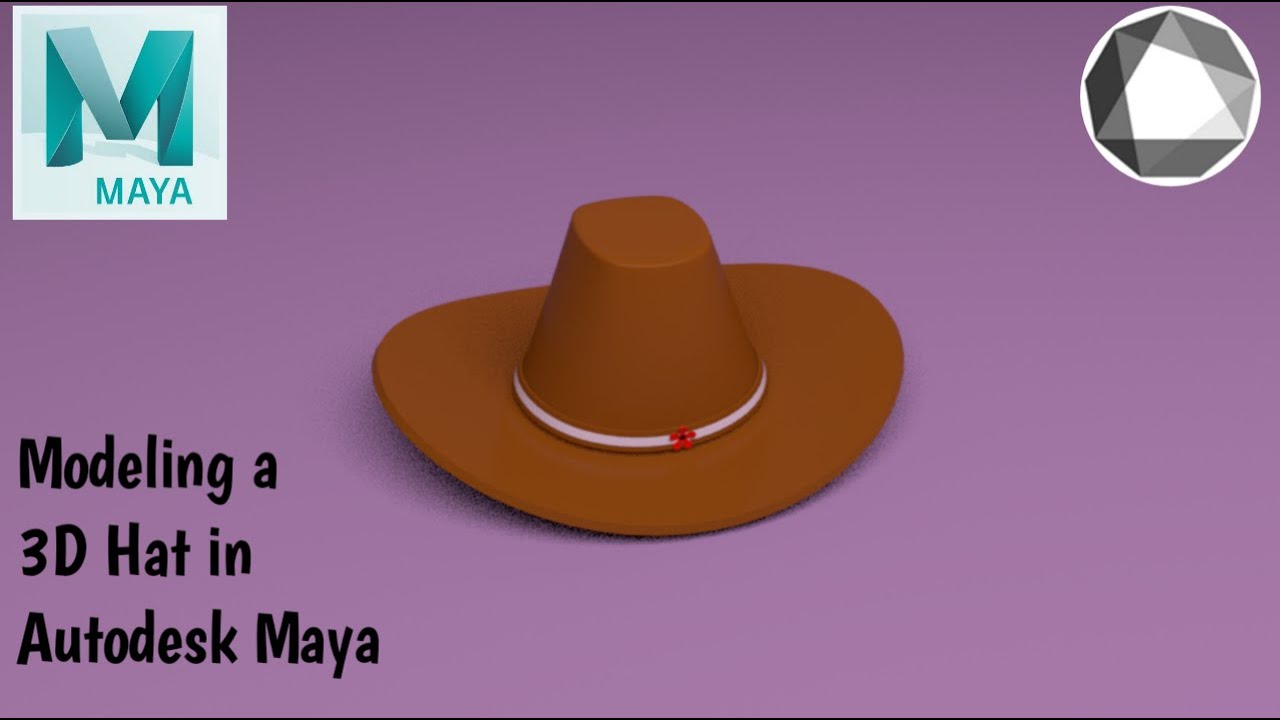 Modeling a 3D Hat in Autodesk Maya for beginners