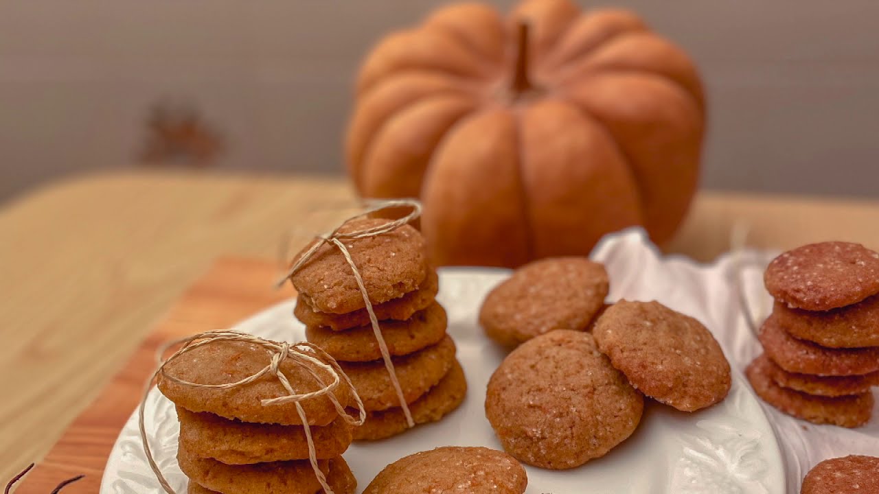 Biscotti di Zucca Vegani - Senza glutine, senza nichel, senza lattosio, senza uova, vegan.