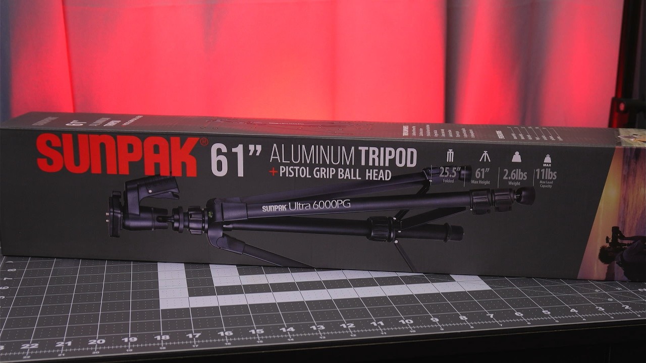 Sunpak Ultra 6000PG tripod unboxing & tests! 📷🔍 Live Stream VOD