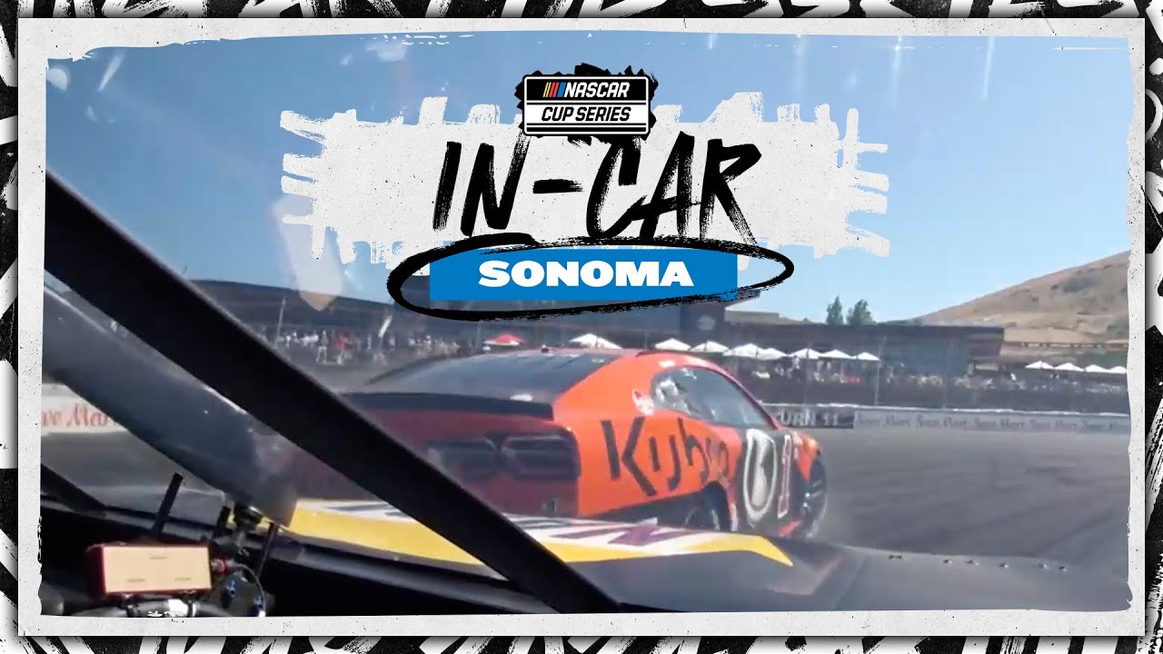Textbook bump-and-run: Chase Elliott moves Ross Chastain on Sonoma final lap | NASCAR