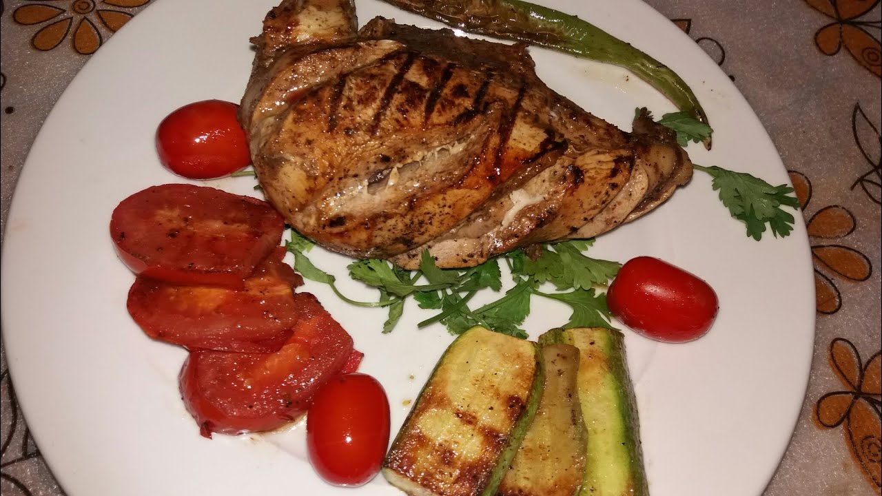 غداء دايت/فراخ مشويه مع خضار مميزه وطعمها رائع من مطبخ شهوده
