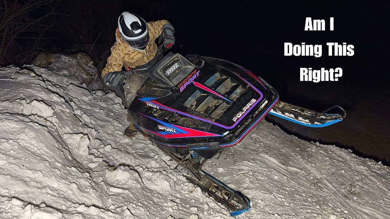 How To Ride A 440 Snowmobile (The Right Way... Kinda)