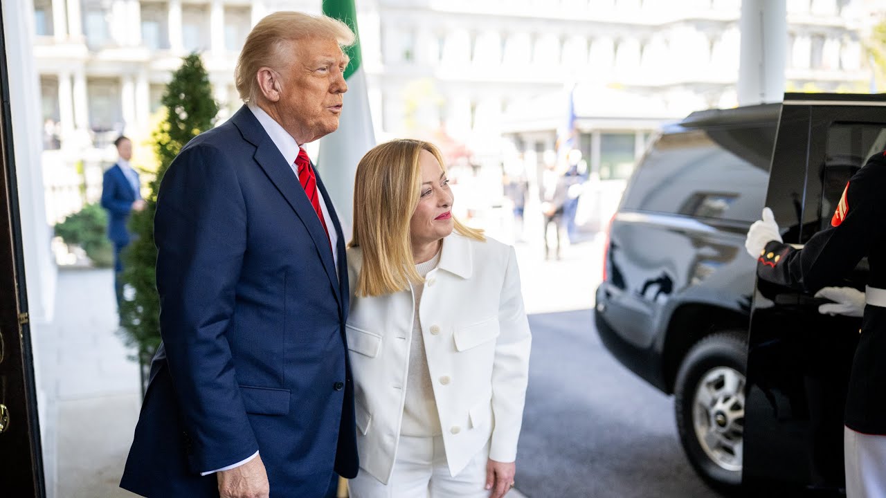 President Trump & Italian PM Meloni at the White House, Apr. 17, 2025