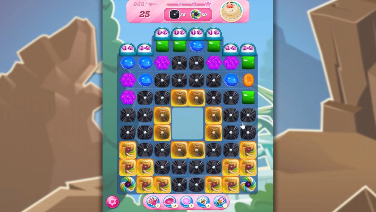 Candy Crush Saga LEVEL 968 NO BOOSTERS (new version)🐟☑️